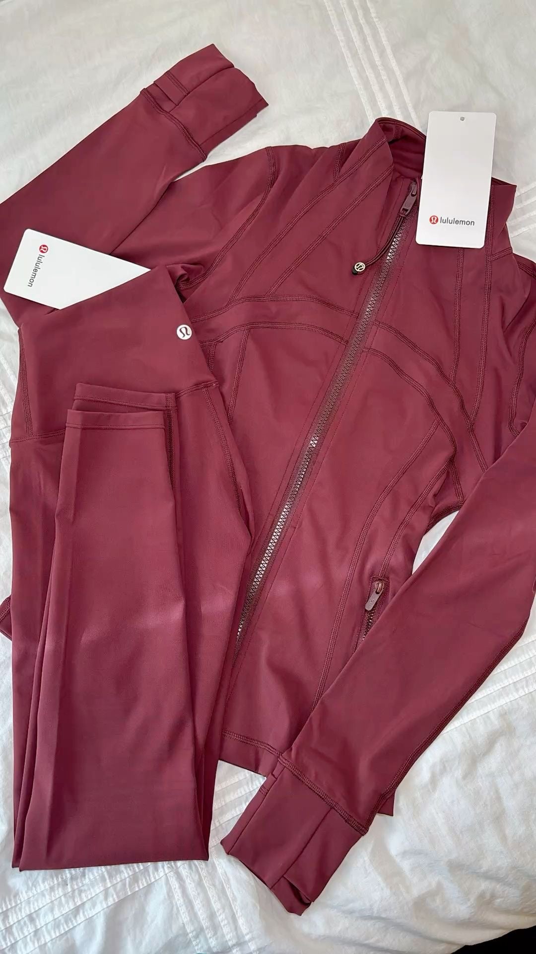 Ensemble LULU ROUGE BORDEAUX